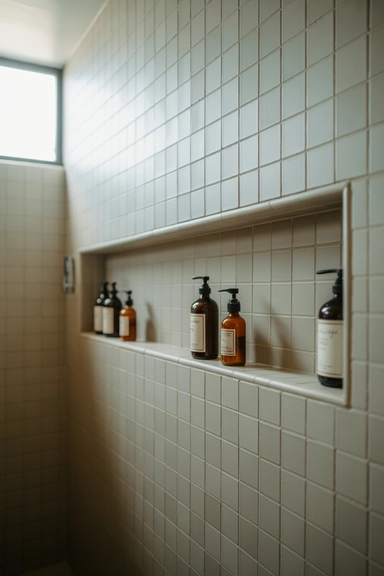  Built-In Ledge Wall for Continuous Storage