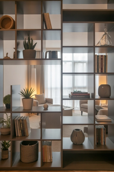 23 Chic Home Organization Ideas For Stylish Homes 24 Multi-Functional Room Dividers with Storage