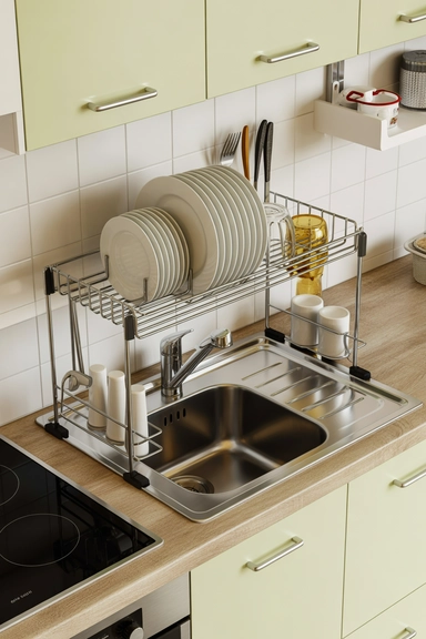 23 Under $20 Kitchen Organizer Ideas for Small Kitchens 24 Over-the-Sink Storage Racks for Space Efficiency