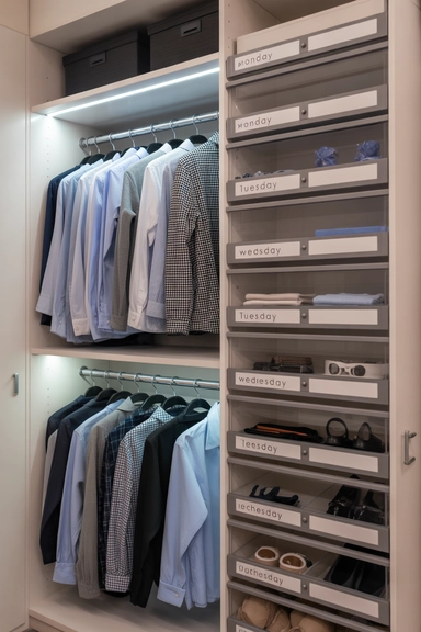 23 Back To School Organization Ideas For Families 24 Rotating Wardrobe Organizer