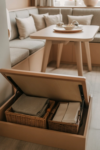 21 Small Dining Room Storage Ideas That Maximize Space 4 Built-In Bench Seating With Hidden Storage