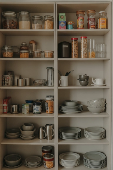 23 Kitchen Shelving Organization Ideas That Reduce Clutter 4 Category Blocking That Stops Shelf Migration