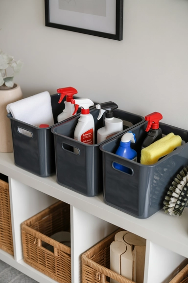 21 Cleaning Supplies Organization Ideas That Actually Work 4 Cleaning Caddies for Quick Grab-and-Go Access