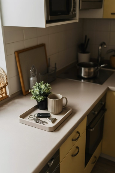 Contained Counter Trays That Stop Clutter from Spreading