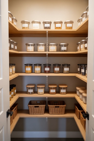Corner Shelving That Recovers Wasted Pantry Space