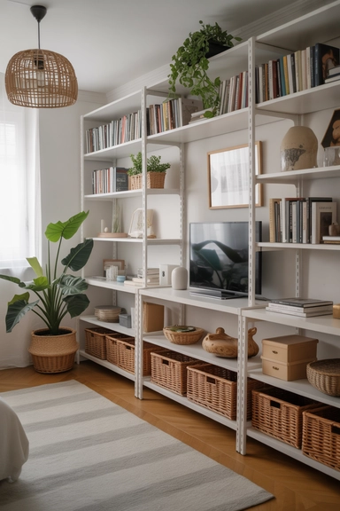 23 Chic Home Organization Ideas For Stylish Homes 4 Multi-Functional Room Dividers for Apartment Living