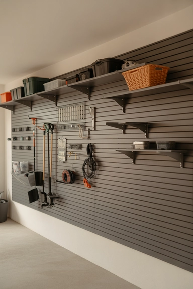 22 Garage Wall Storage Ideas That Free Up Floor Space 4 Slatwall Systems That Adapt to Changing Storage Needs