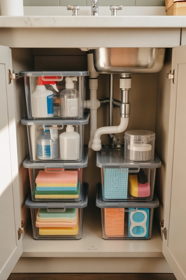 Stackable Bins That Maximize Vertical Space