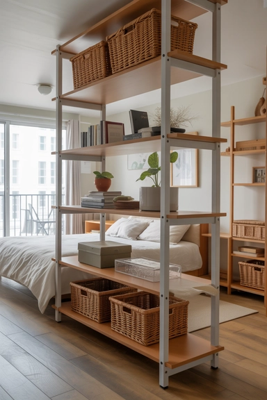 Storage-Based Room Dividers That Define Zones Clearly