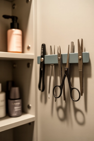 21 Small Bathroom Storage Ideas for Tiny Spaces That Work 5 Magnetic Wall Strips for Metal Tools