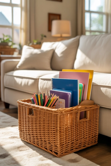 23 Back To School Organization Ideas For Families 5 Create a Portable Homework Caddy