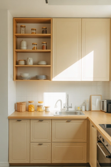 23 Small Kitchen Remodel Ideas That Maximize Every Inch 6 Use Open Shelving Strategically