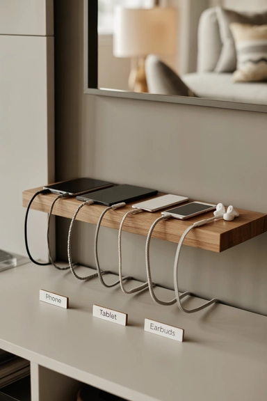22 Family Command Center Ideas That Organize Daily Life 6 Charging Station for Family Devices
