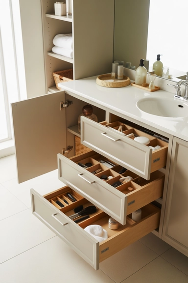 Coordinating Cabinets and Drawers as One System