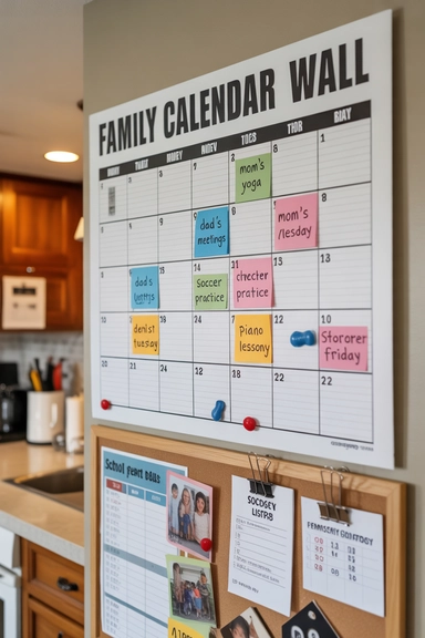 23 Back To School Organization Ideas For Families 6 Family Calendar Wall