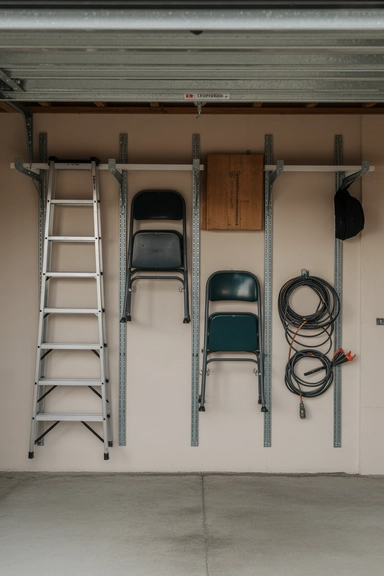 22 Garage Wall Storage Ideas That Free Up Floor Space 6 Heavy-Duty Hooks for Large Equipment Storage