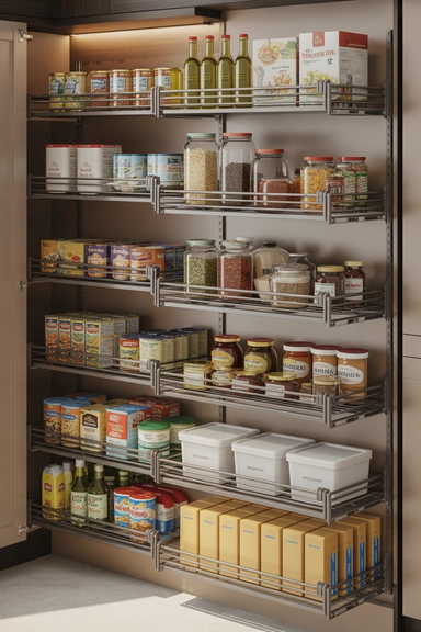  Pull-Out Shelf Systems for Deep Pantry Closets