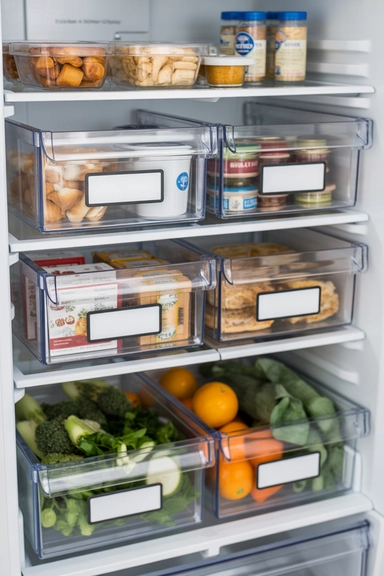 Stackable Fridge Bins That Stop Food From Getting Lost