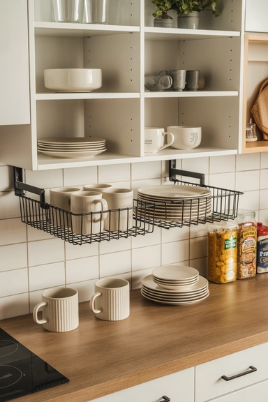 22 Amazon Kitchen Cabinet Organizer Ideas for Homes 5 Under-Shelf Cabinet Organizers for Extra Storage Layers