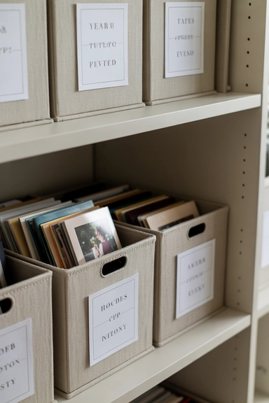 23 Ways to Organize Your Photos For Every Busy Family 6 Use Archival Storage Boxes for Printed Photos