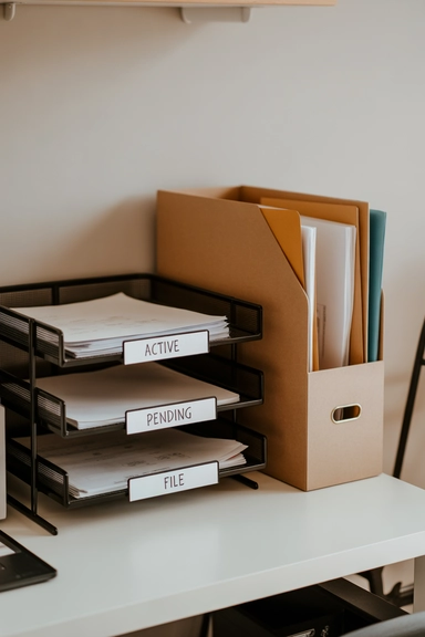 22 Desk Organization Ideas for Small Spaces That Stay Tidy 7 Move Accessories Off the Surface With Wall Hooks
