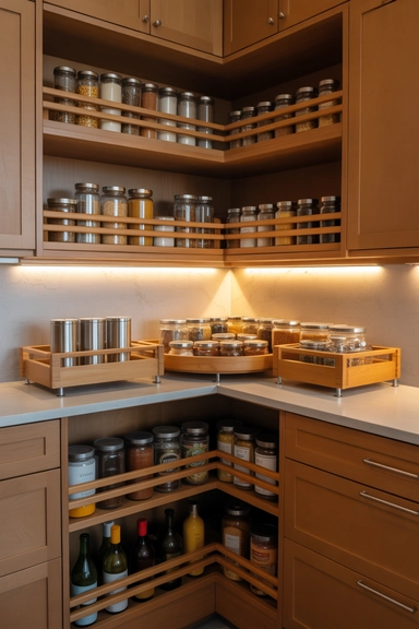 Corner Pantry Shelving That Prevents Dead Space