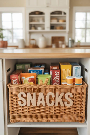 Create a Dedicated Snack Station in One Contained Zone
