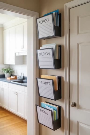 22 Family Command Center Ideas That Organize Daily Life 7 Family File System for Important Documents