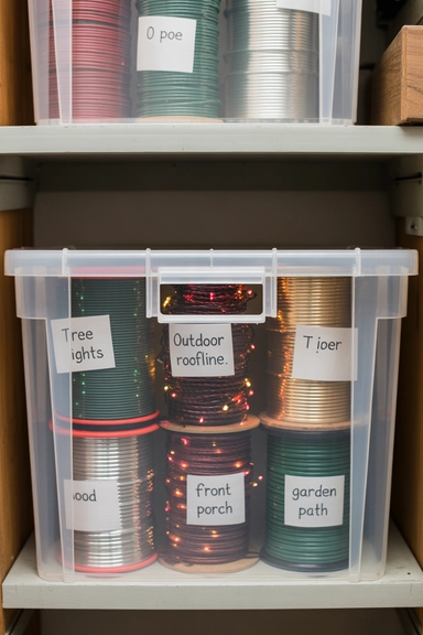 23 Holiday Decoration Storage Ideas That Prevent Chaos Every Year 7 Light Storage Reels That Prevent Tangling