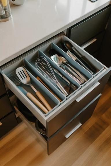 Create a Vertical Utensil Drawer for Upright Storage
