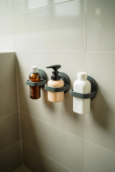 Suction Bottle Holders at Eye Level