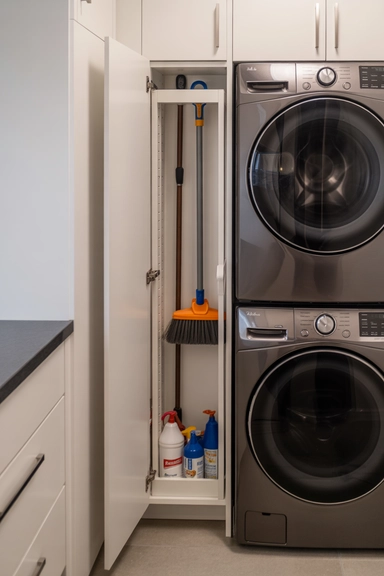 Narrow Pull-Out Cabinets for Tight Spaces