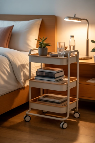 Bedside Carts That Move With Your Layout