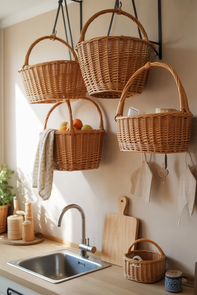 Hanging Baskets for Versatile Storage