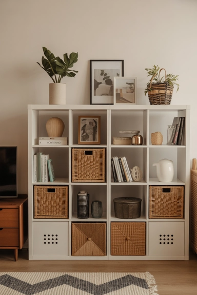 Living Room Cube Storage That Looks Like Decor