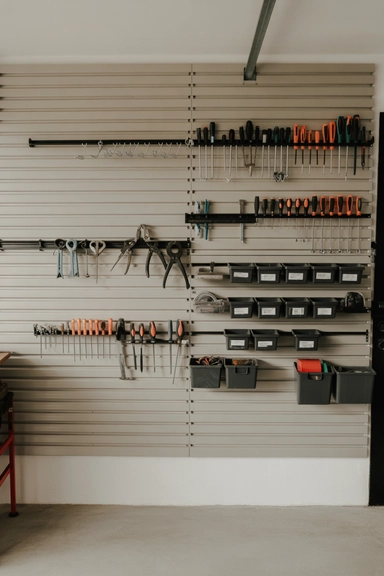 22 Garage Wall Storage Ideas That Free Up Floor Space 9 Wall Rail Systems That Organize Hand Tools and Accessories