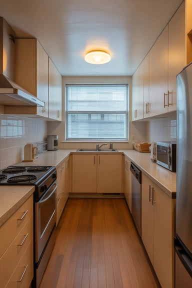 23 Small Kitchen Remodel Ideas That Maximize Every Inch 10 Create a Functional Galley Layout