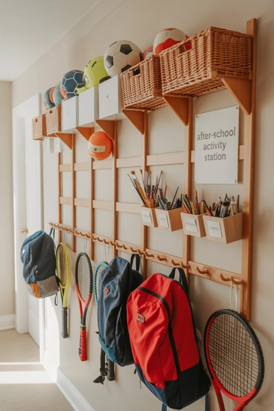 23 Back To School Organization Ideas For Families 10 After-School Activity Station