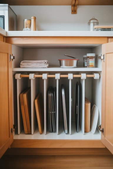 Install a Tension Rod for Vertical Dividers