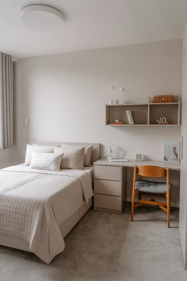 21 Dorm Room Organization Ideas That Maximize Small Spaces 10 Keep a Minimalist Dorm Setup to Prevent Overcrowding