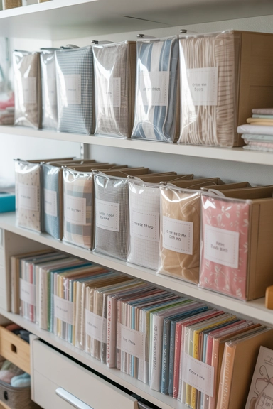 Pattern and Fabric Pairing Storage That Speeds Up Projects