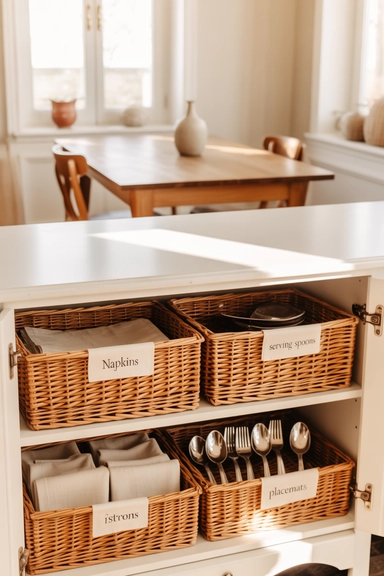 21 Small Dining Room Storage Ideas That Maximize Space 10 Storage Baskets That Contain Everyday Items