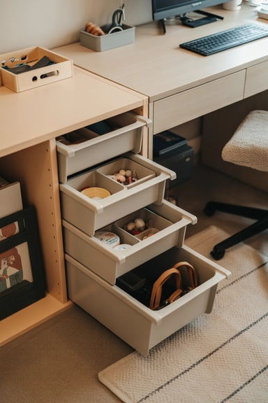 TROFAST Units for Modular Hidden Storage