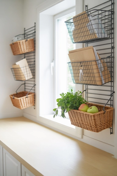 22 Amazon Home Organization Finds for Small Spaces 10 Wall-Mounted Baskets That Free Up Counter Space