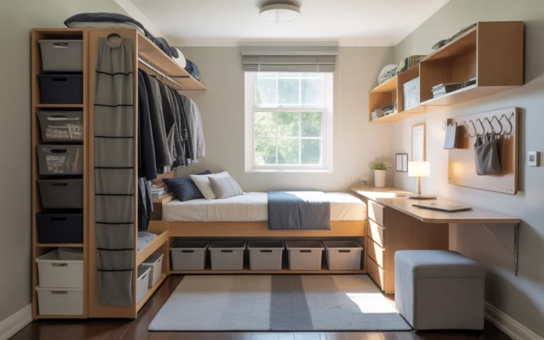 dorm room organization ideas