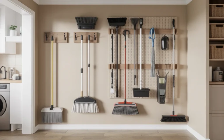 Mop and Broom Storage Ideas
