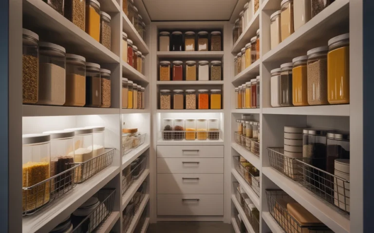 Narrow Walk-In Pantry Ideas