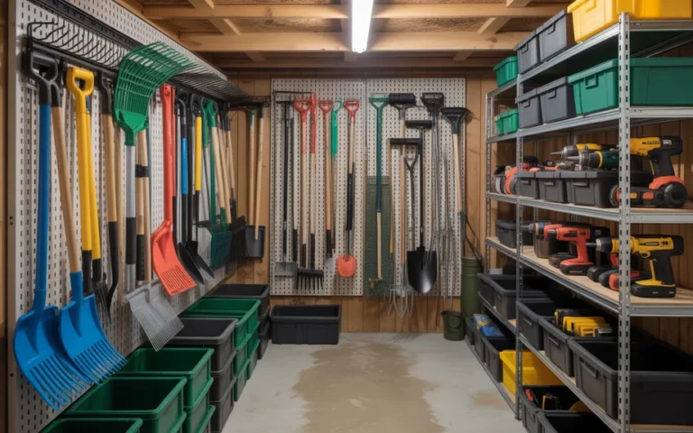 shed storage organization ideas