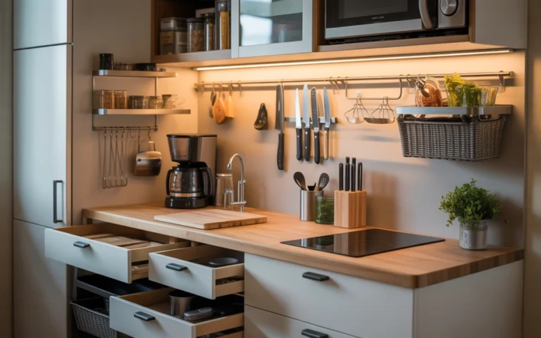 Tiny Kitchen Counter Organization Ideas