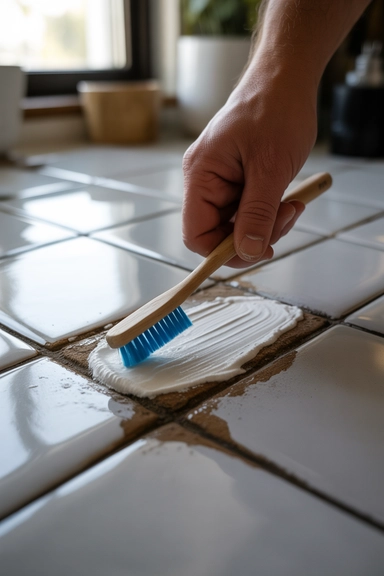 Baking Soda Paste Is the Starting Point for Every Grout Job
